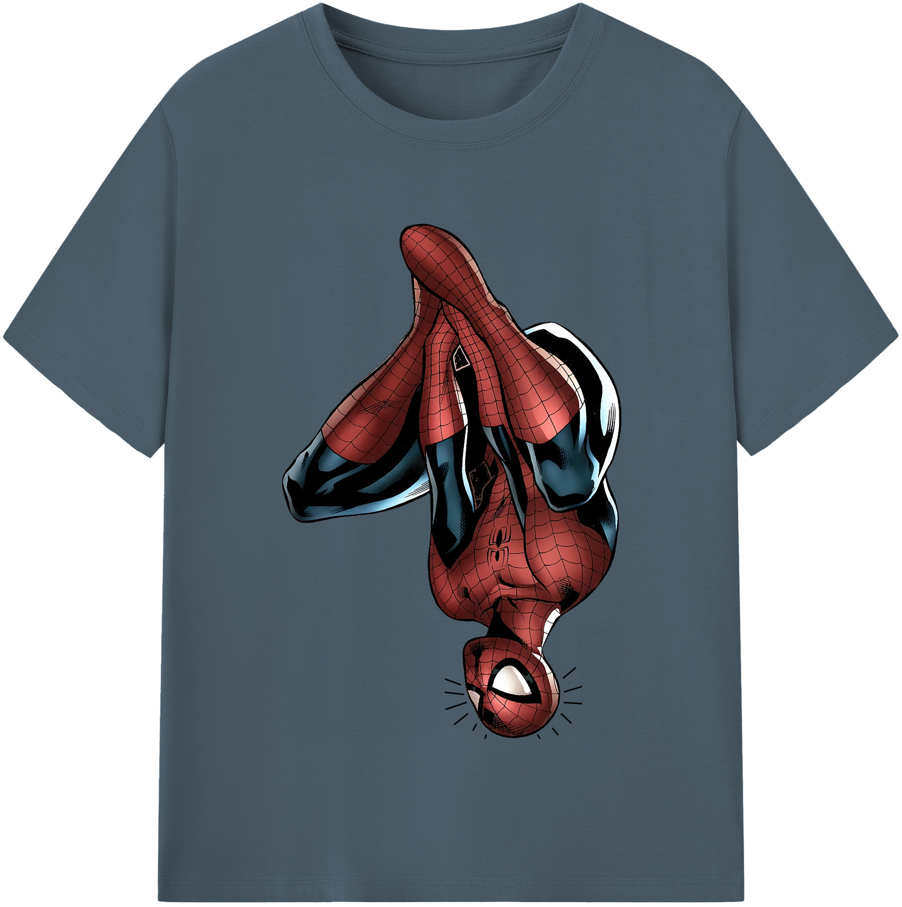 （画像用） Spider Man スパイダーマン 綿100％半袖Tシャツ（フロントプリント）